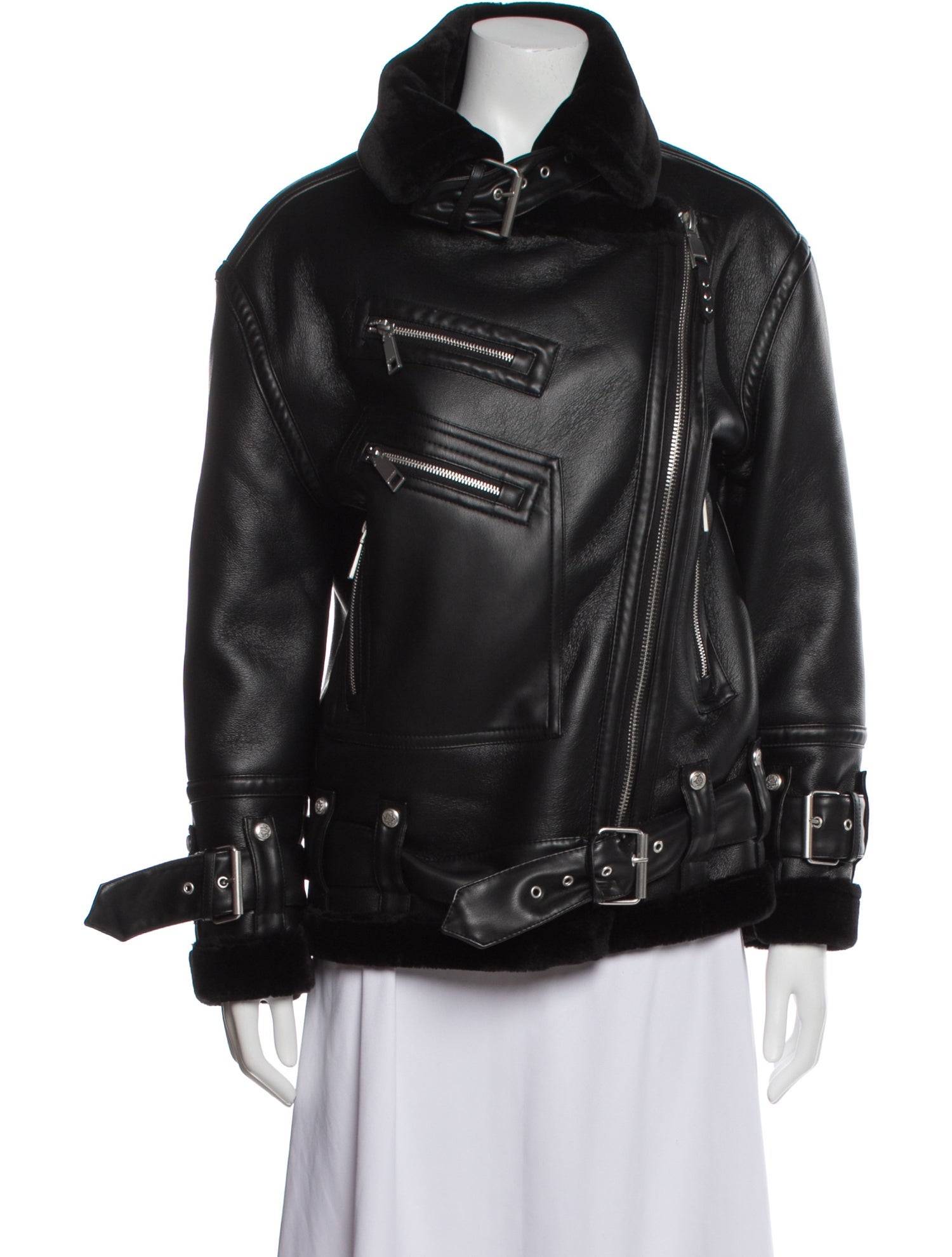 Rebecca Minkoff Faux Leather Biker Jacket