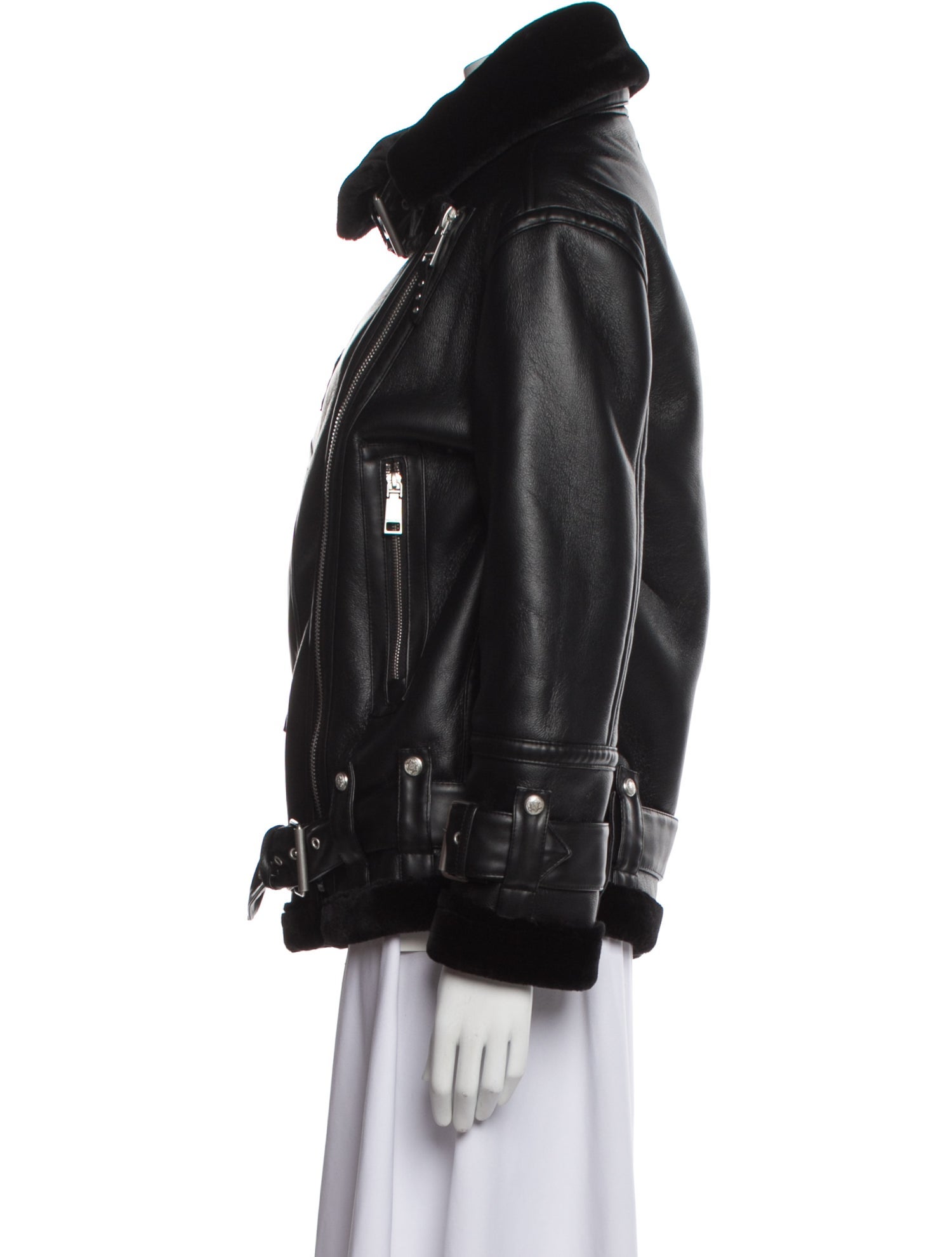 Rebecca Minkoff Faux Leather Biker Jacket