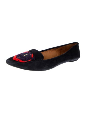 Rebecca Minkoff Suede Graphic Print Loafers