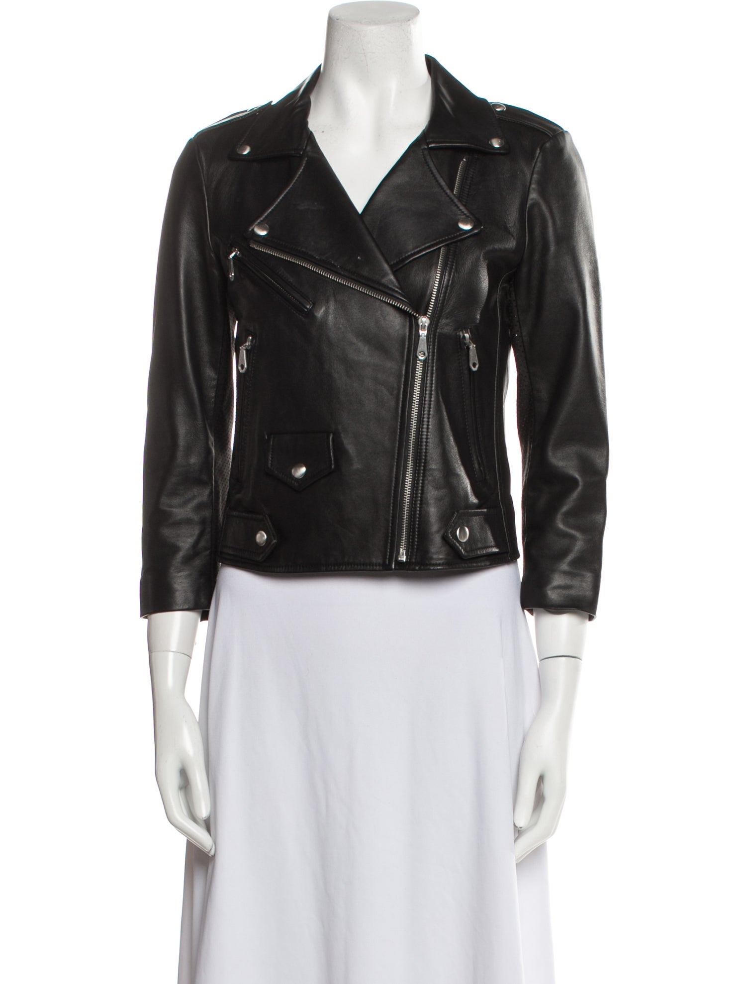 Rebecca Minkoff Lambskin Biker Jacket
