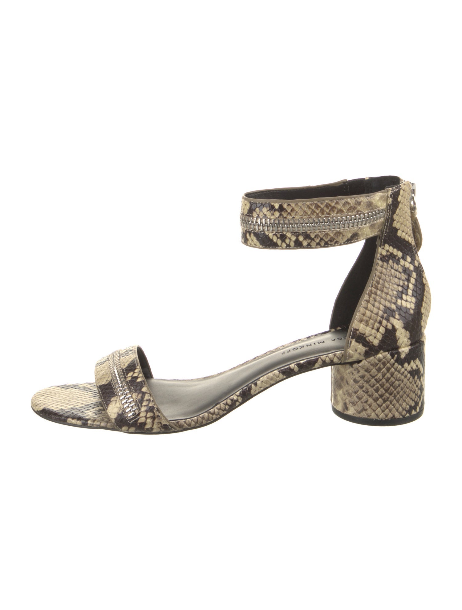 Rebecca Minkoff Leather Animal Print Sandals