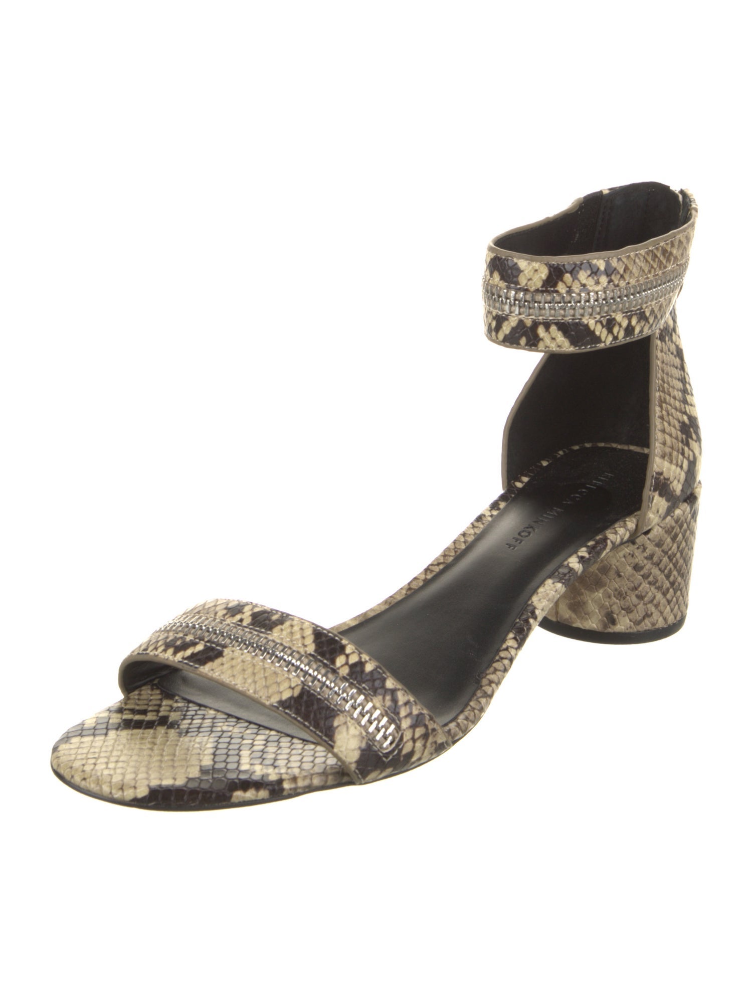 Rebecca Minkoff Leather Animal Print Sandals