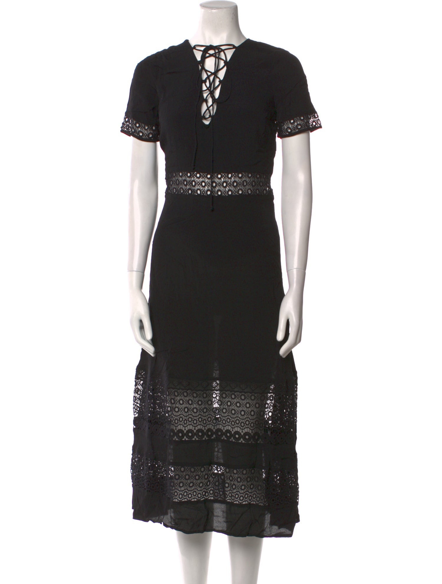 Rebecca Minkoff Tie Neck Long Dress w/ Tags