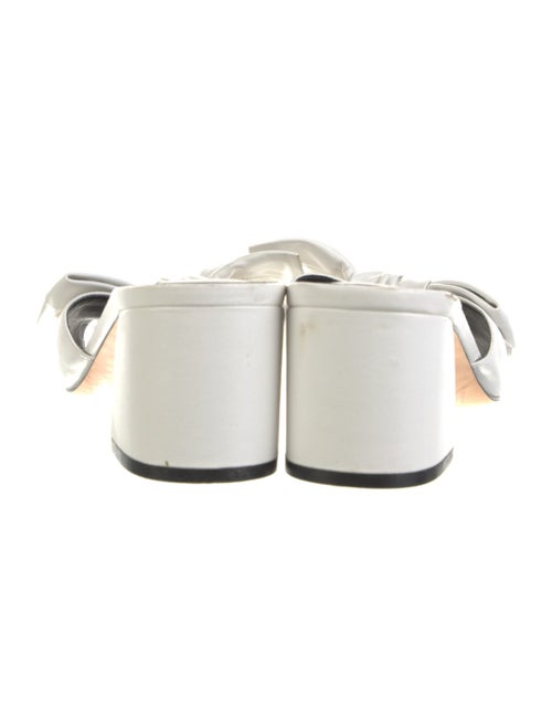 Rebecca Minkoff Leather Bow Accents Slides