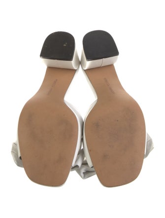 Rebecca Minkoff Leather Bow Accents Slides