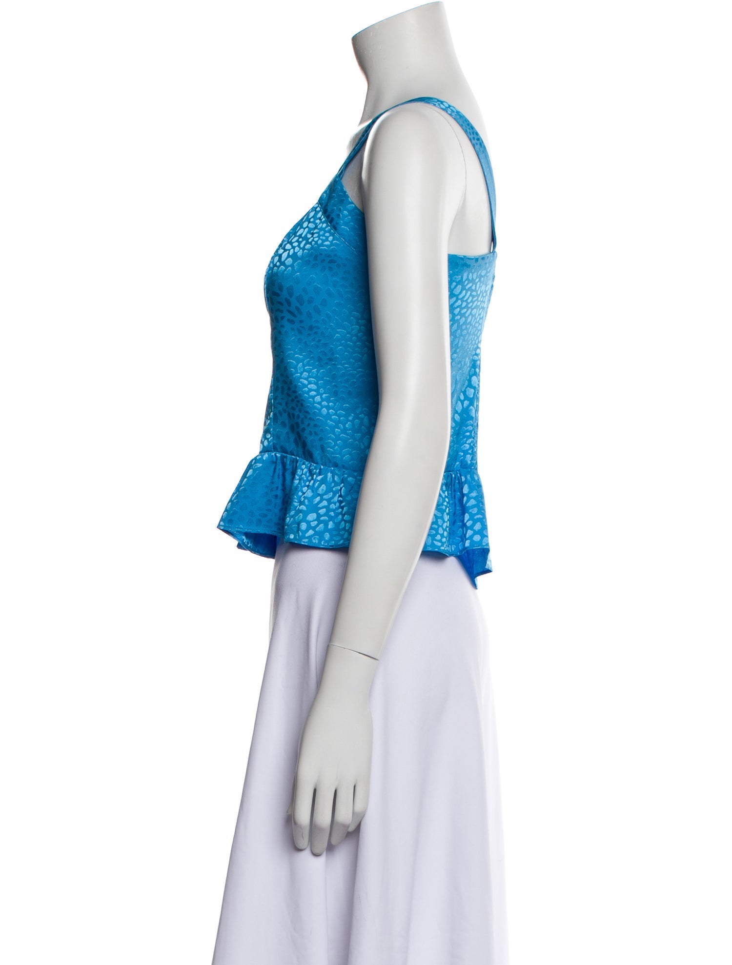 Rebecca Minkoff Square Neckline Sleeveless Crop Top