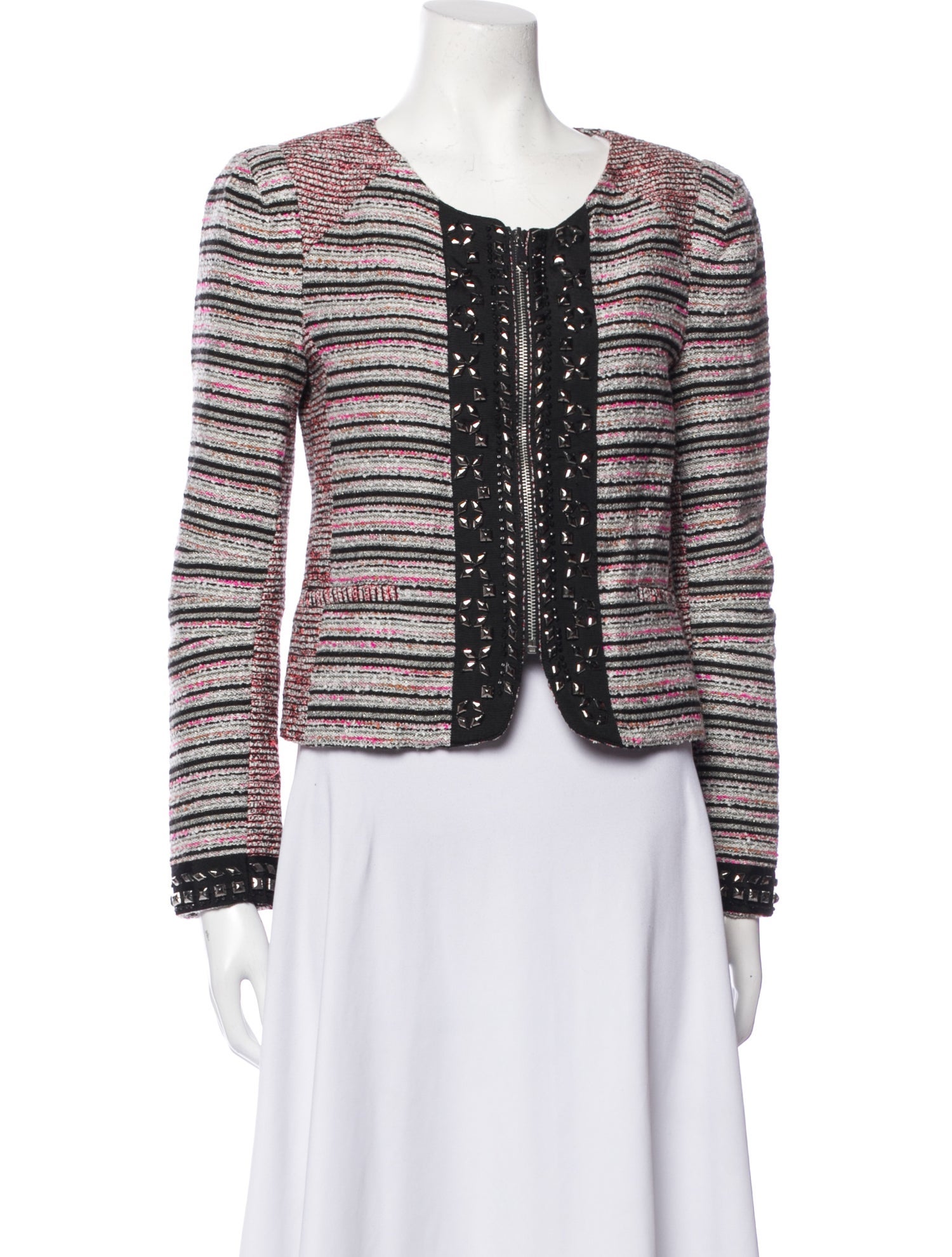 Rebecca Minkoff Tweed Striped Jacket