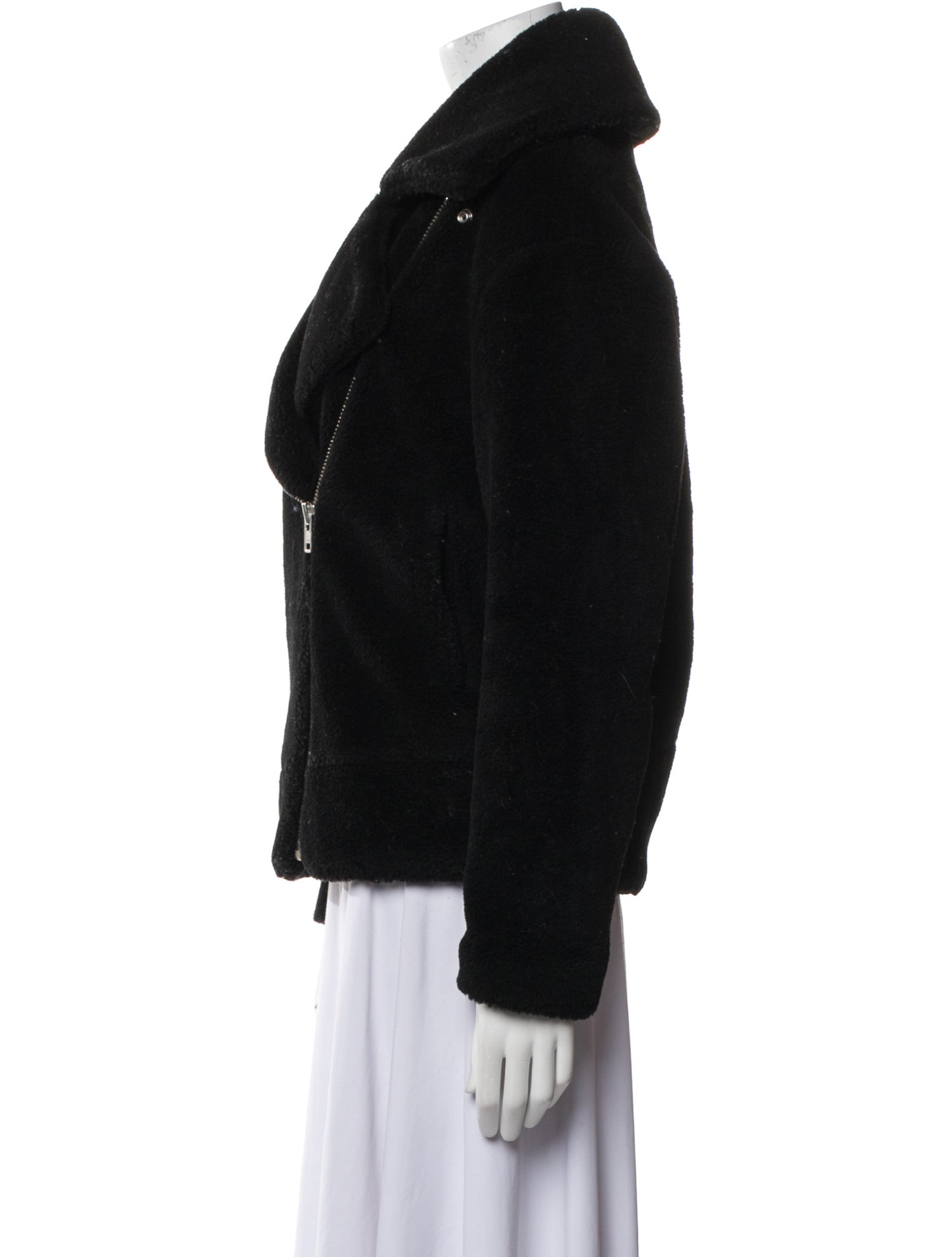 Rebecca Minkoff Wool Faux Fur Jacket