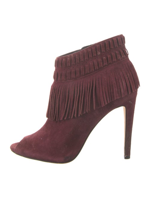 Rebecca Minkoff Suede Fringe Trim Accent Boots