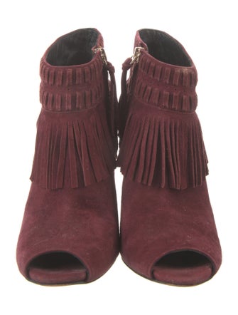 Rebecca Minkoff Suede Fringe Trim Accent Boots