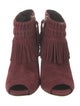 Rebecca Minkoff Suede Fringe Trim Accent Boots