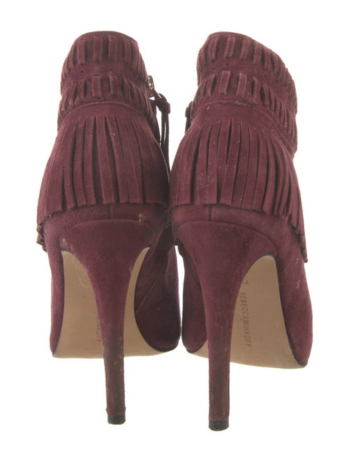 Rebecca Minkoff Suede Fringe Trim Accent Boots