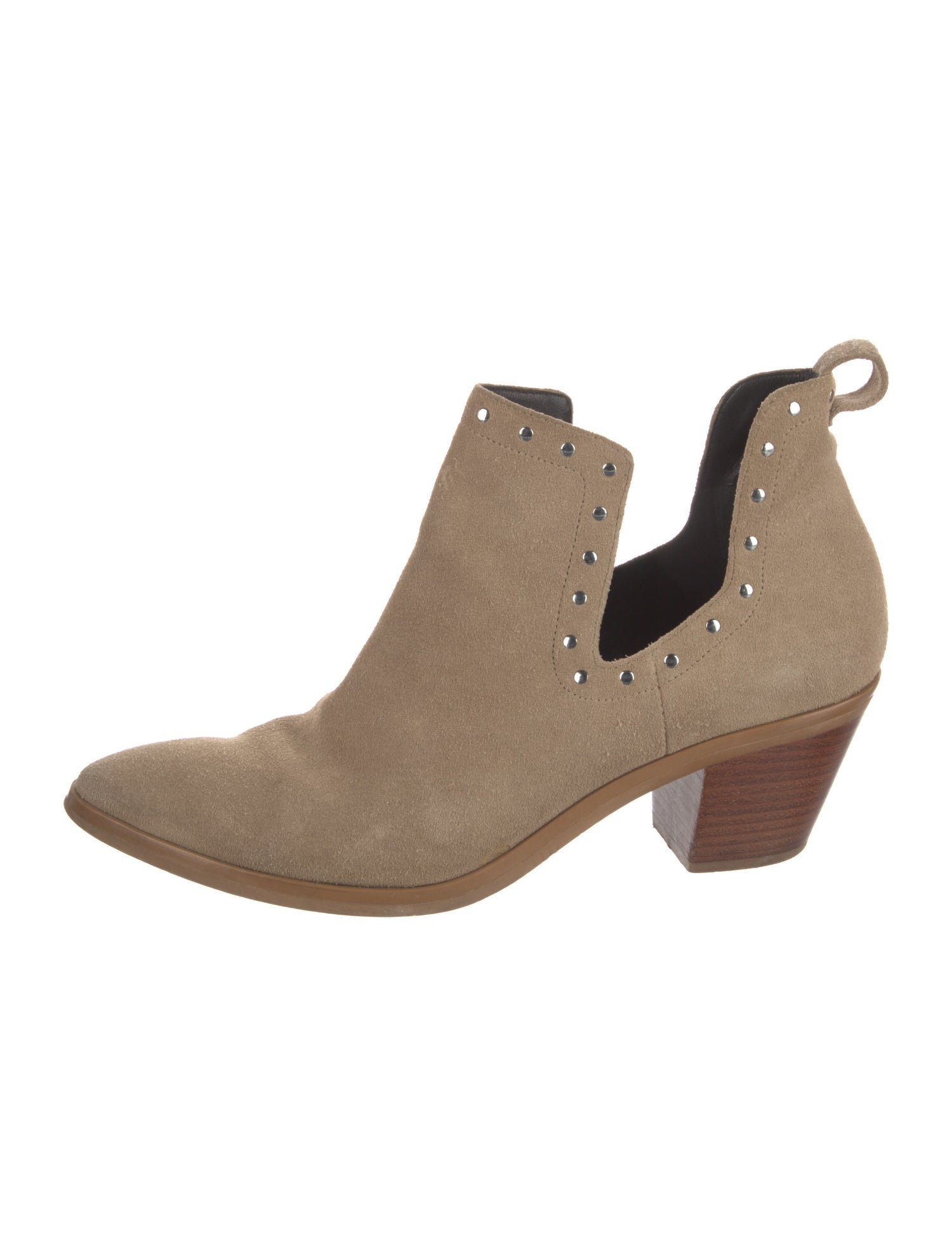 Rebecca Minkoff Suede Studded Accents Boots