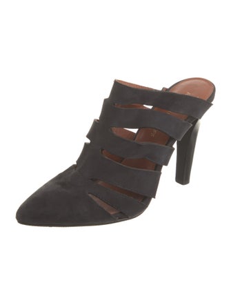 Rebecca Minkoff Suede Lasercut Accents Mules