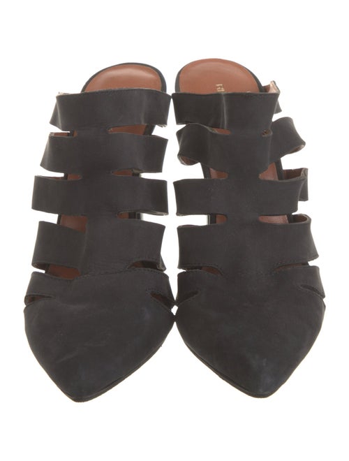 Rebecca Minkoff Suede Lasercut Accents Mules