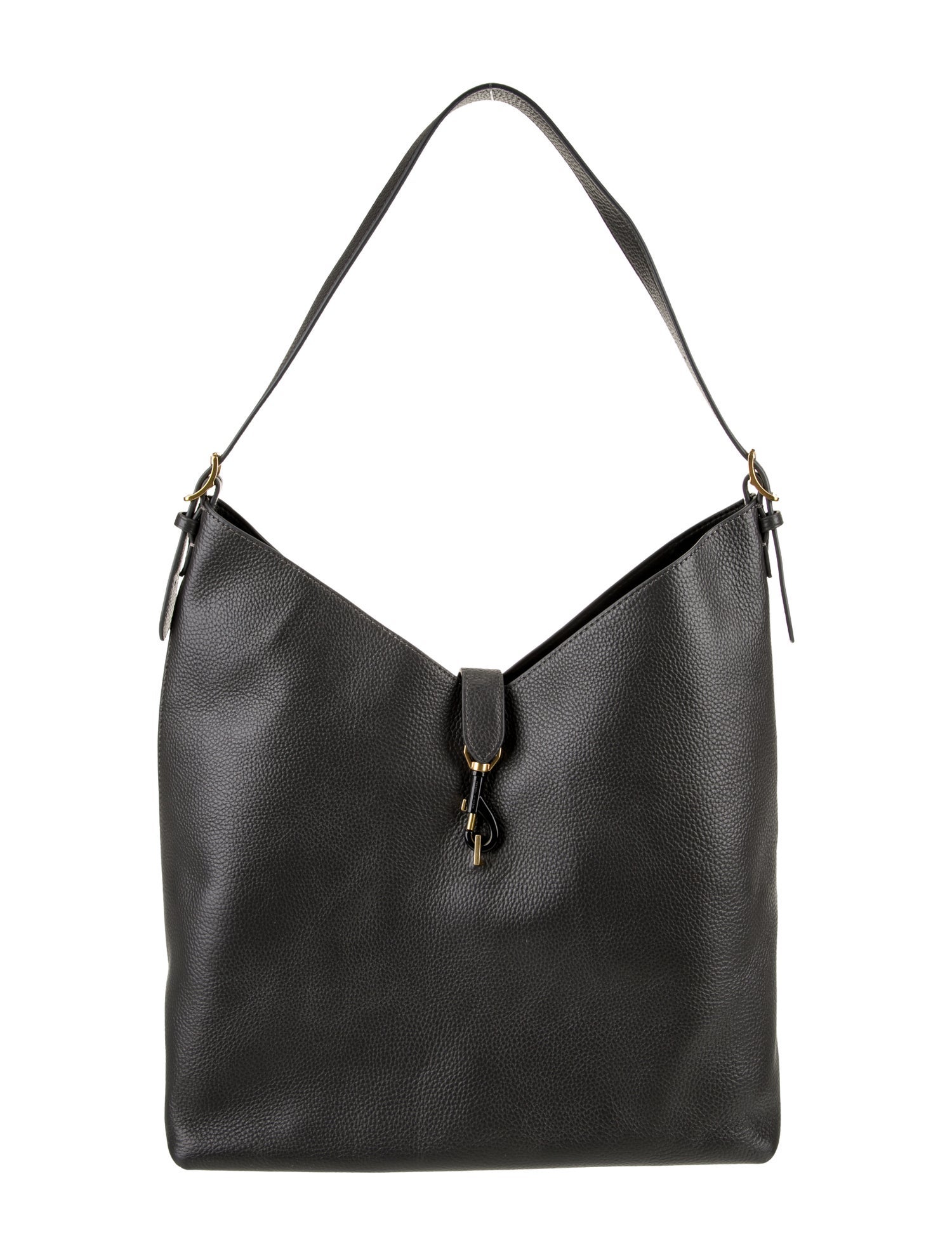 Stefan Cooke Leather Pin Crossbody Bag - Black Crossbody