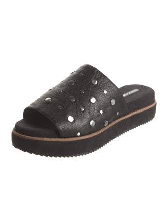 Rebecca Minkoff Leather Studded Accents Slides