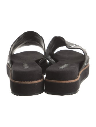 Rebecca Minkoff Leather Studded Accents Slides