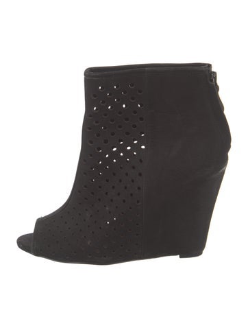 Rebecca Minkoff Pumps Suede Lasercut Accents US 8.5 |