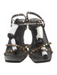 Rebecca Minkoff Leather Studded Accents Slingback Sandals