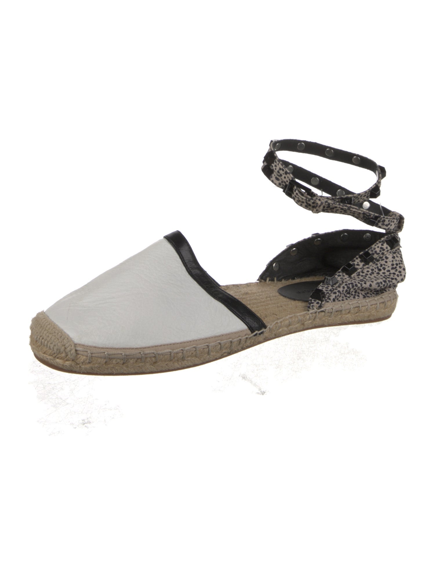 Rebecca Minkoff Leather Colorblock Pattern Espadrilles