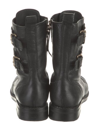Rebecca Minkoff Leather Studded Accents Combat Boots