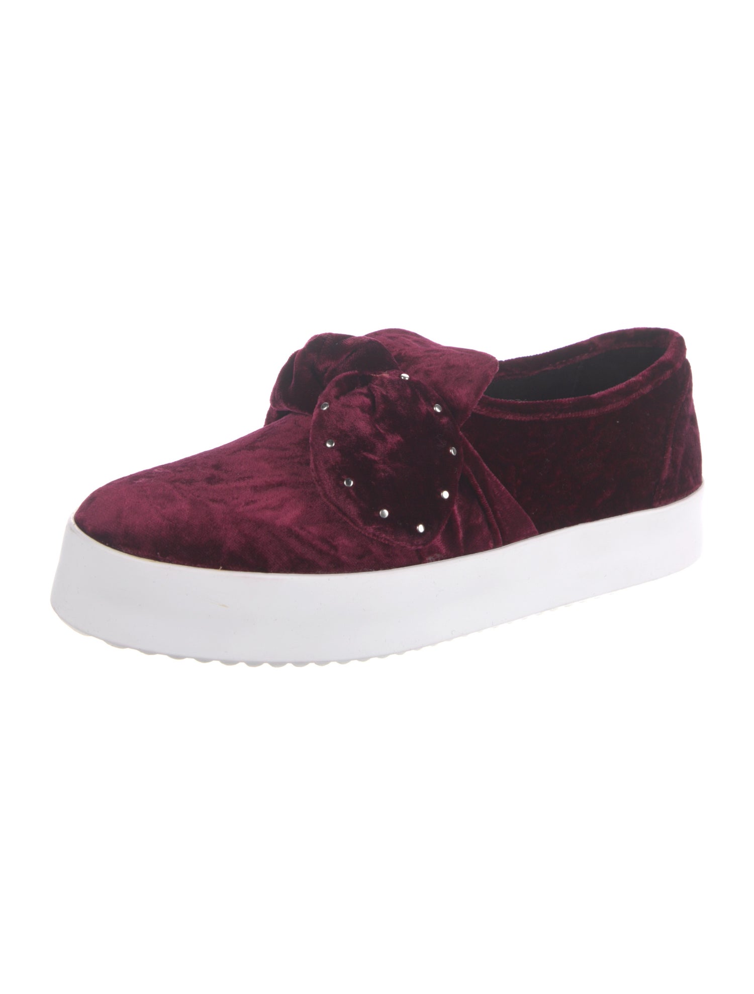 Rebecca Minkoff Velvet Bow Accents Sneakers