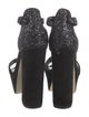 Rebecca Minkoff Glitter T-Strap Sandals