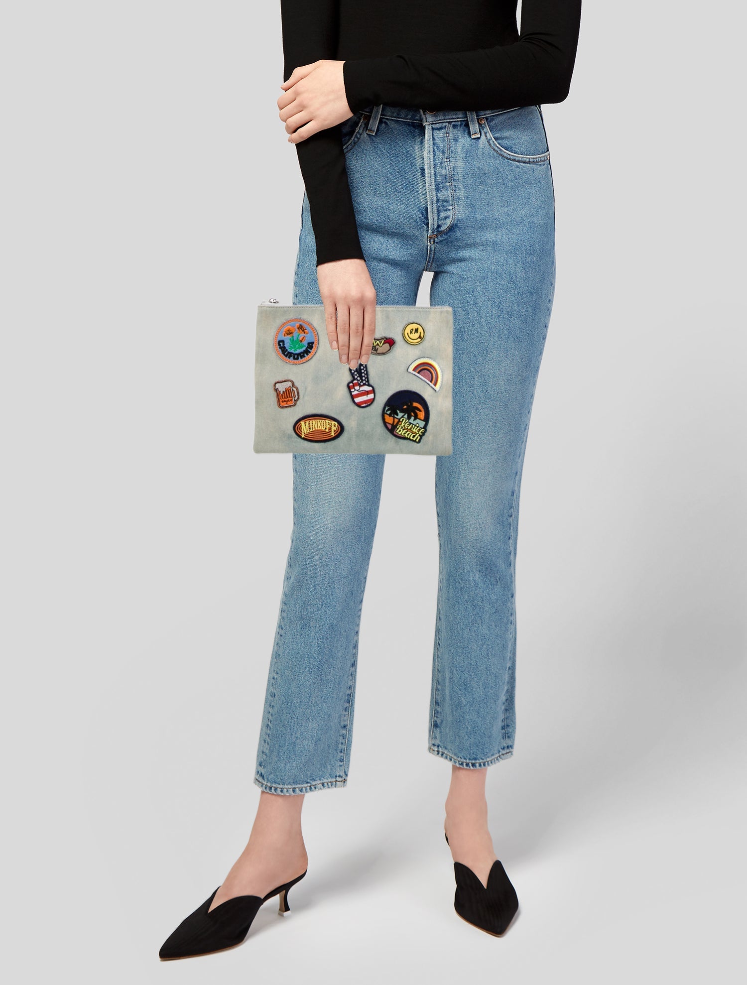 Rebecca Minkoff Denim Clutch