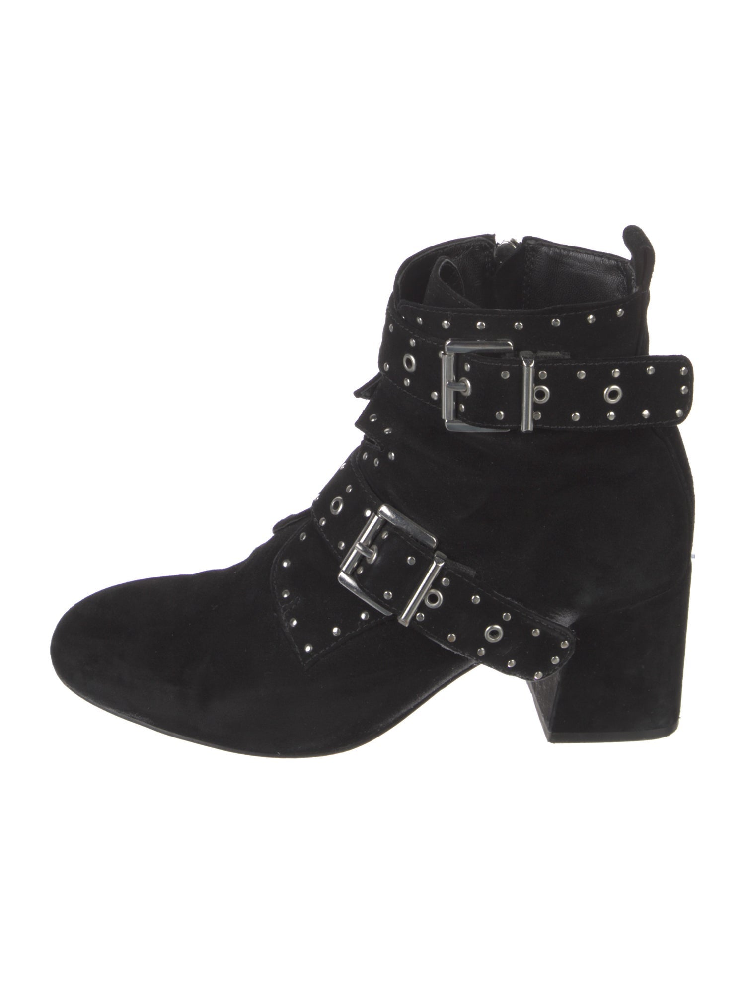 Rebecca Minkoff Suede Studded Accents Boots