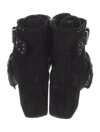 Rebecca Minkoff Suede Studded Accents Boots