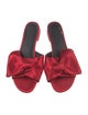 Rebecca Minkoff Satin Bow Accents Slides