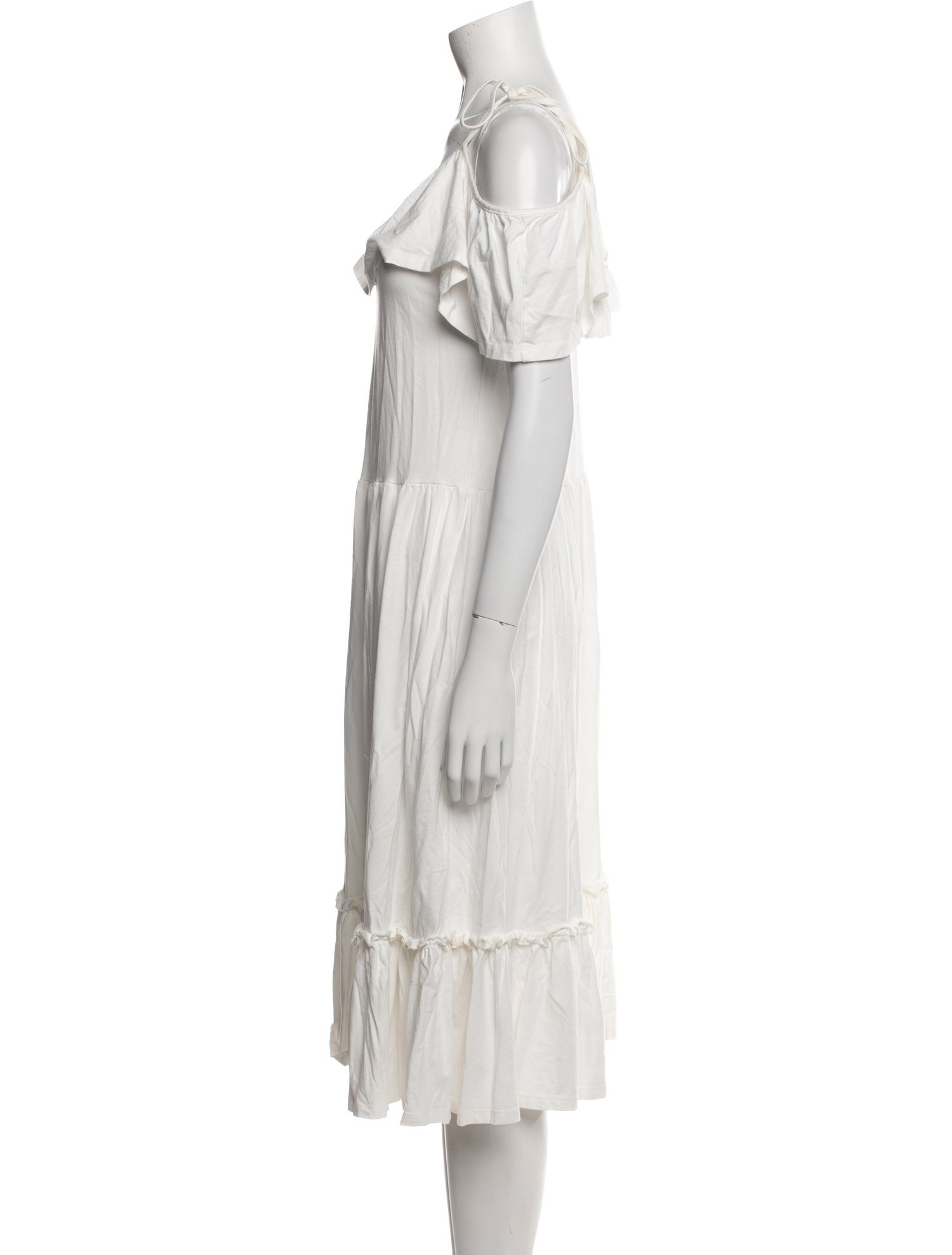 Rebecca Minkoff Scoop Neck Midi Length Dress