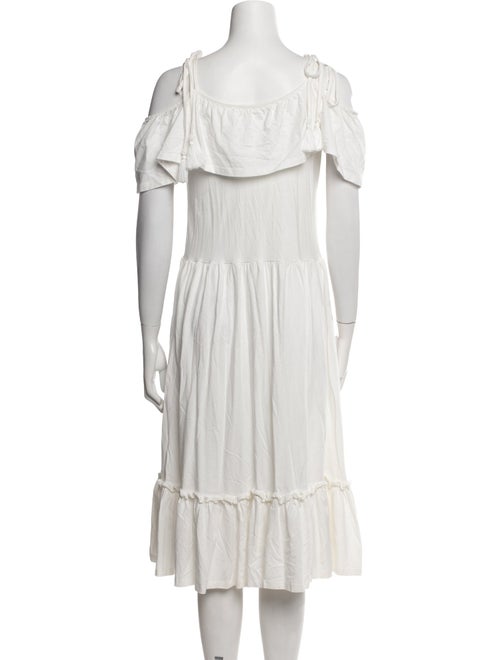 Rebecca Minkoff Scoop Neck Midi Length Dress