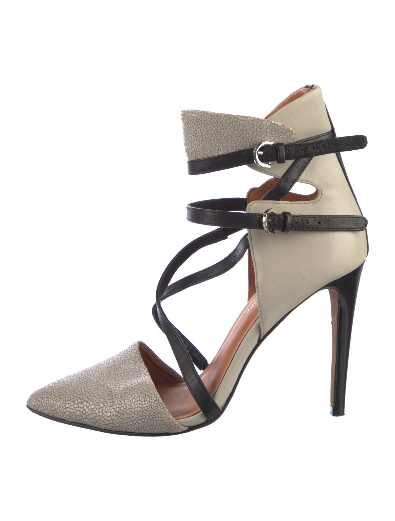 Rebecca Minkoff Leather Colorblock Pattern D'Orsay Pumps