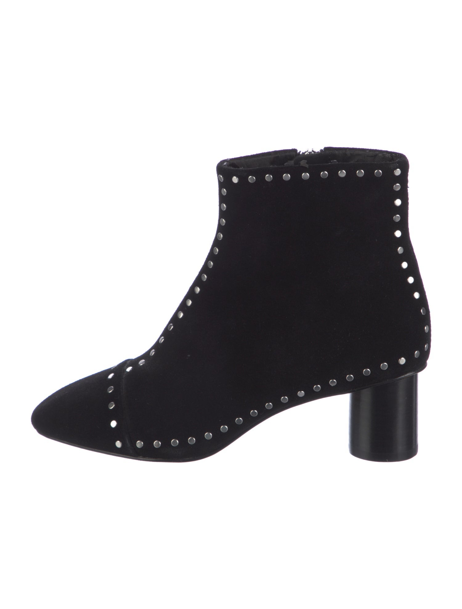 Rebecca Minkoff Suede Studded Accents Boots