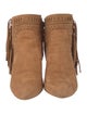 Rebecca Minkoff Suede Fringe Trim Accent Western Boots