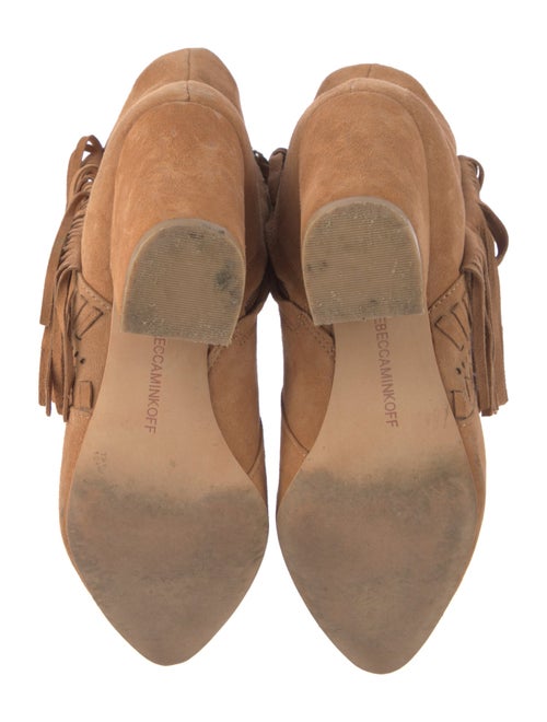 Rebecca Minkoff Suede Fringe Trim Accent Western Boots