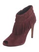Rebecca Minkoff Suede Fringe Trim Accent Boots