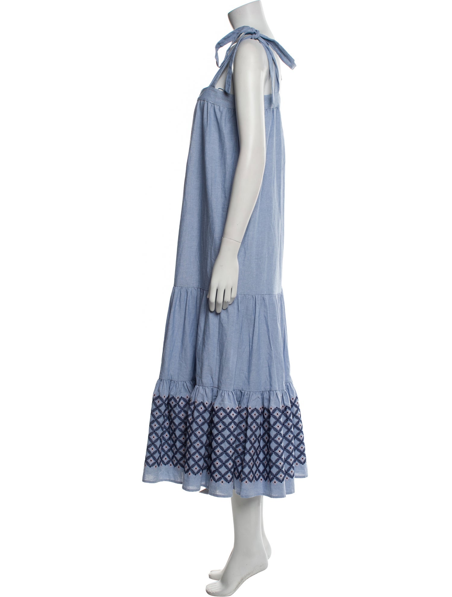 Rebecca Minkoff Plaid Print Midi Length Dress