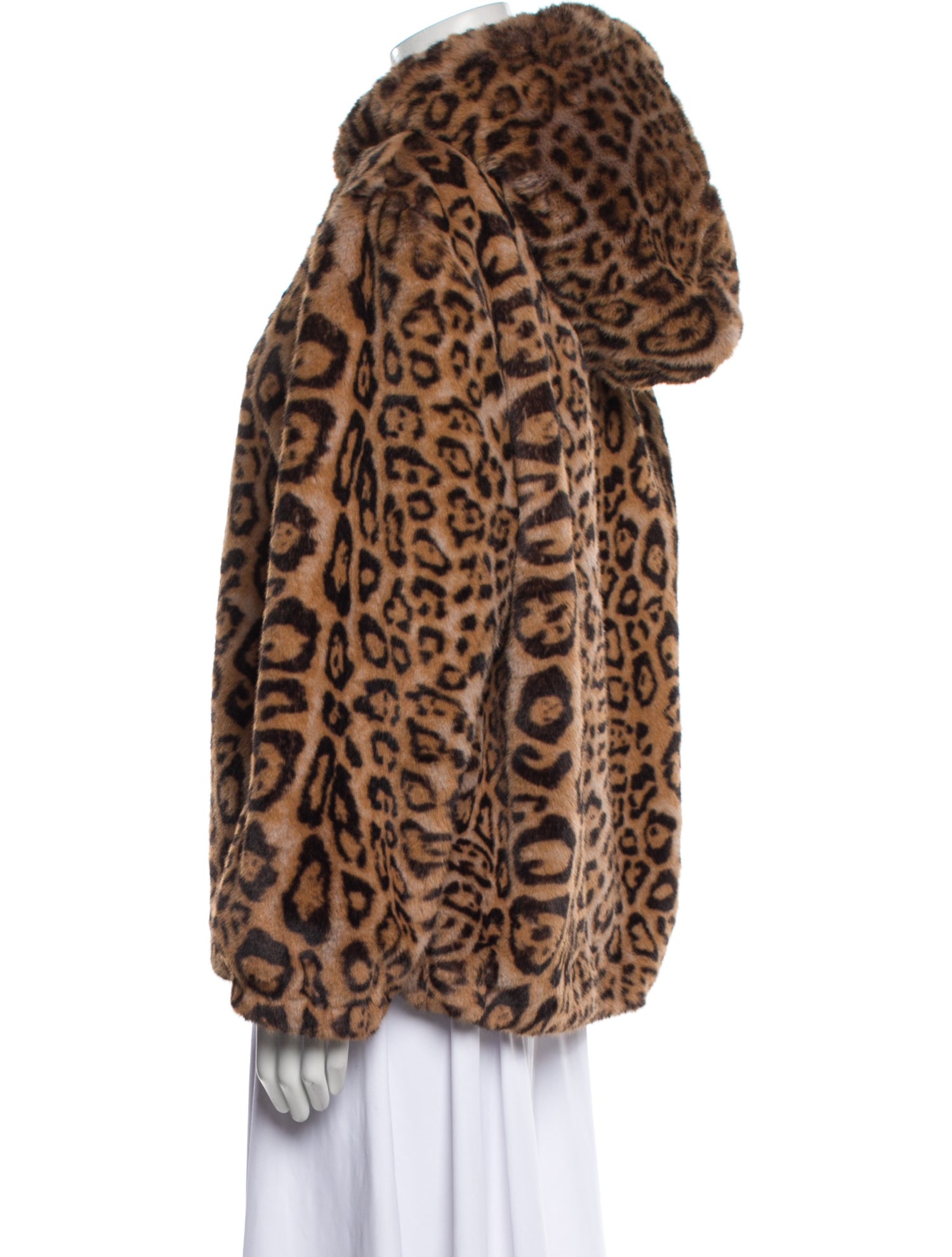 Rebecca Minkoff Animal Print Faux Fur Jacket