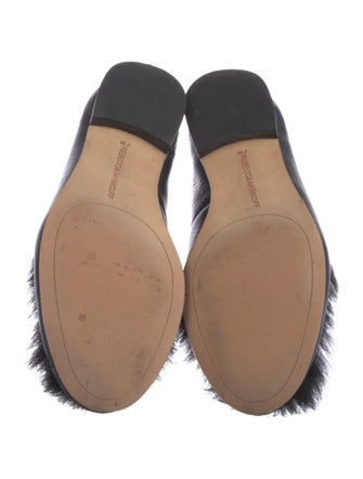 Rebecca Minkoff Leather Fur Trim Loafers