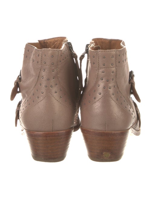 Rebecca Minkoff Leather Studded Accents Moto Boots