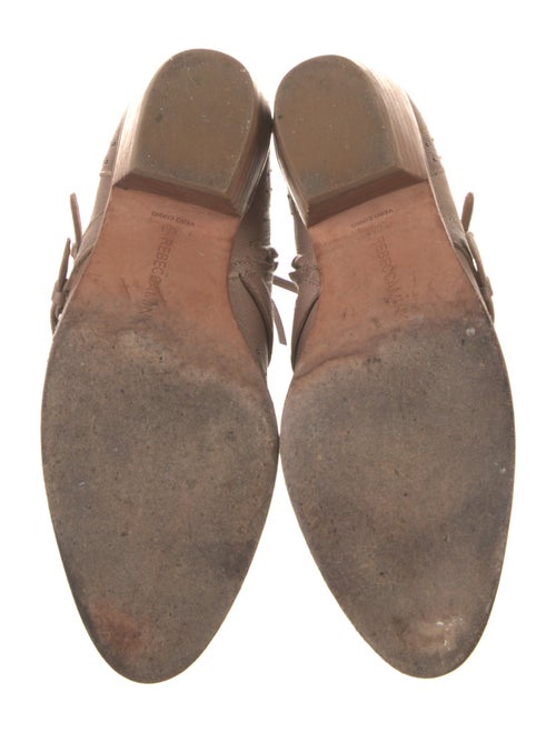 Rebecca Minkoff Leather Studded Accents Moto Boots