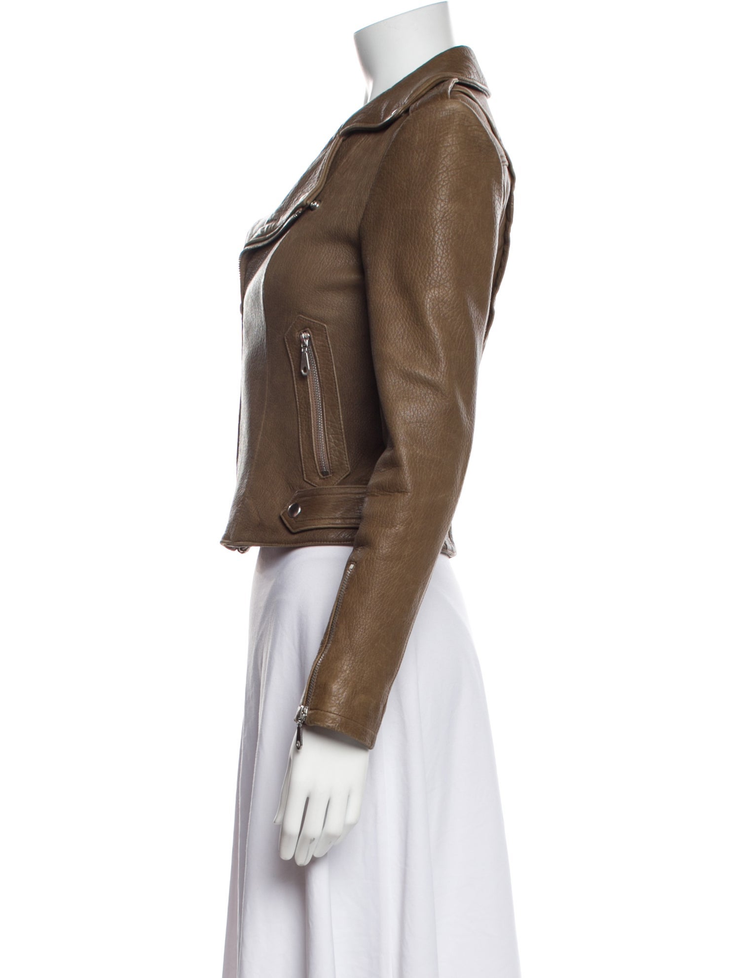Rebecca Minkoff Lamb Leather Biker Jacket