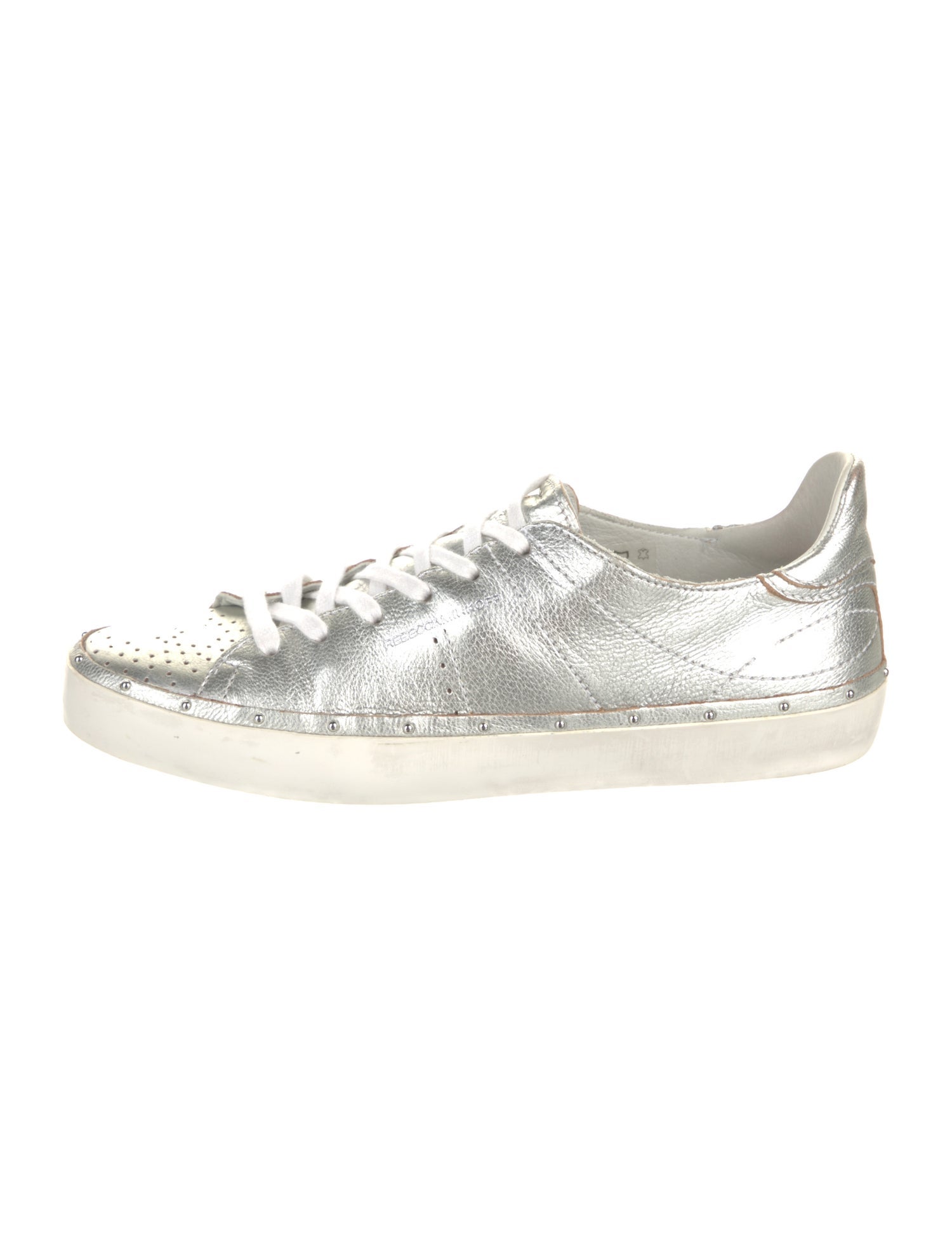 Rebecca Minkoff Leather Studded Accents Sneakers