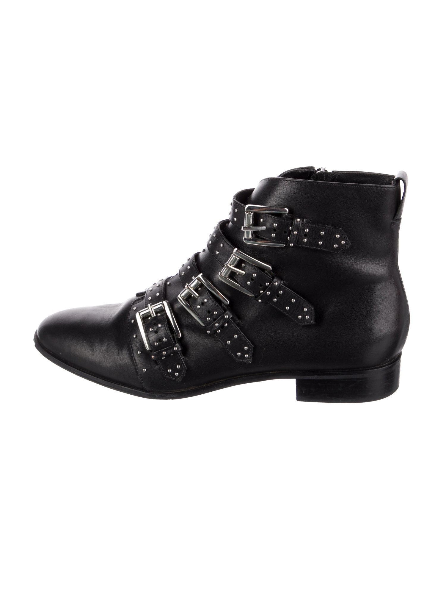 Rebecca Minkoff Leather Studded Accents Combat Boots
