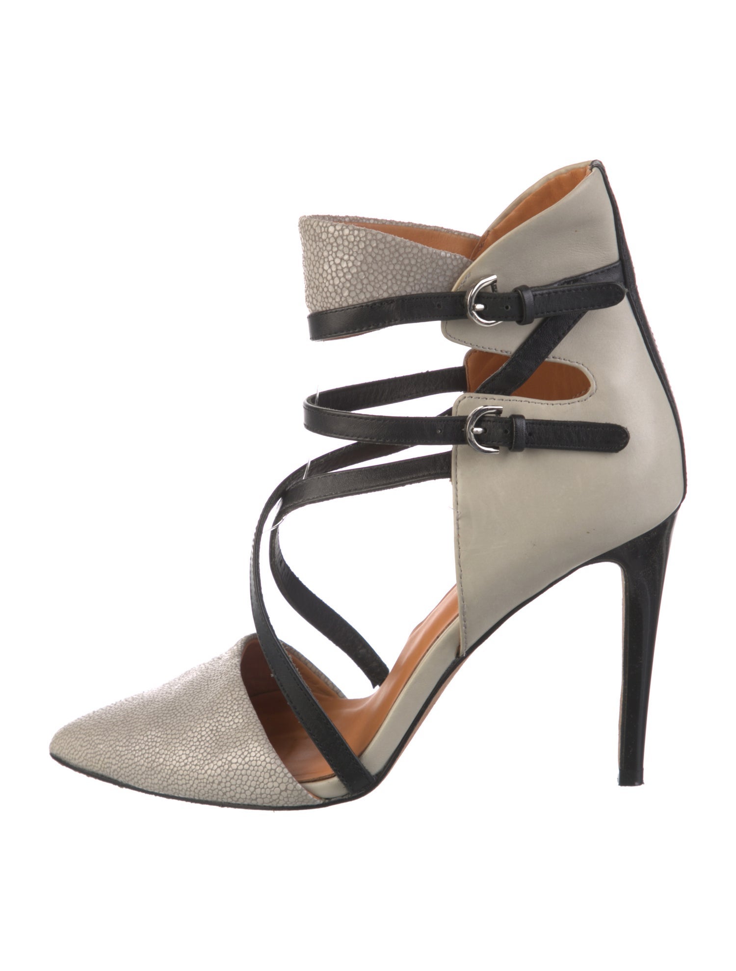 Rebecca Minkoff Leather Colorblock Pattern D'Orsay Pumps