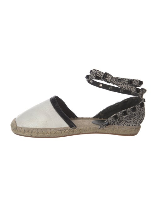 Rebecca Minkoff Leather Colorblock Pattern Espadrilles