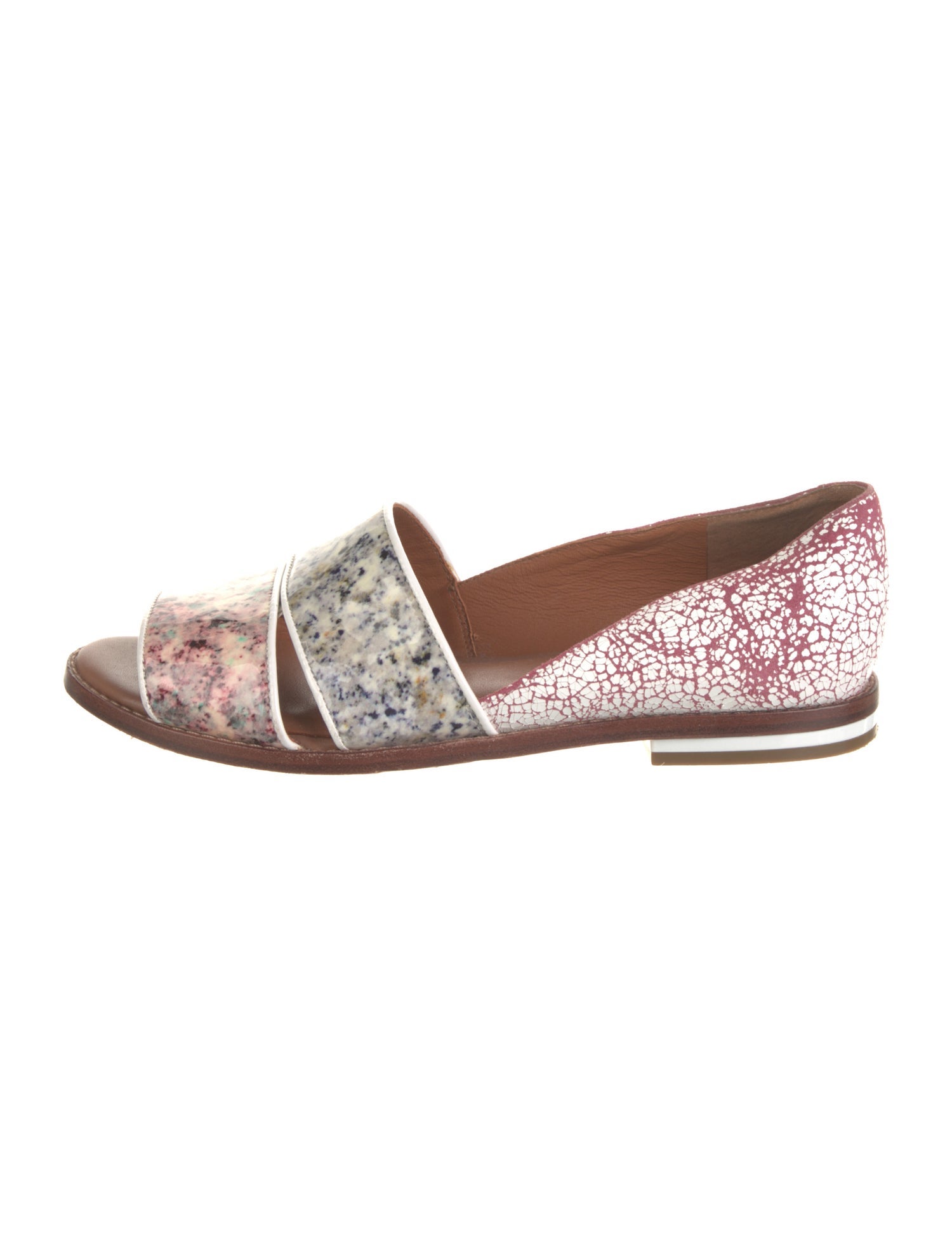 Rebecca Minkoff Patent Leather Printed D'Orsay Flats